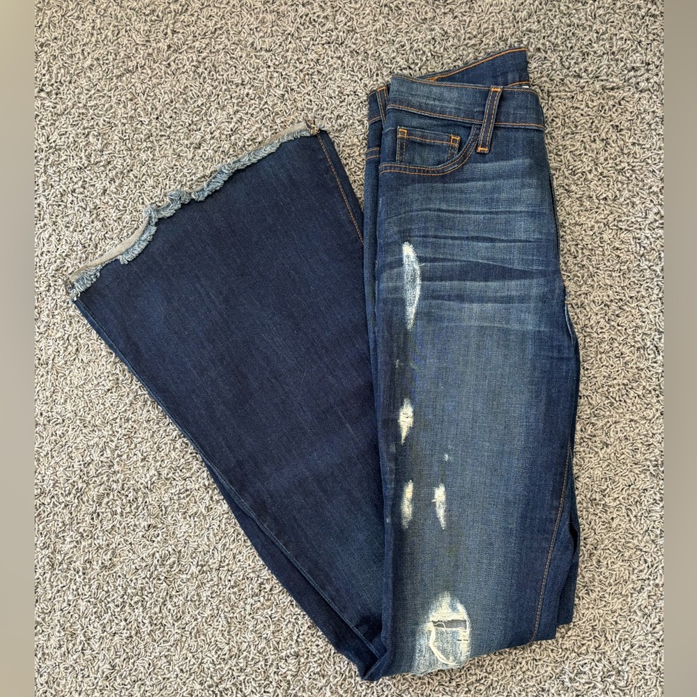 High Waisted Flare Denim Jeans